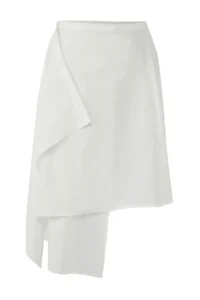 TRENDYOLMiLLA Ecru Weaving Beach Midi Skirt - Image 5