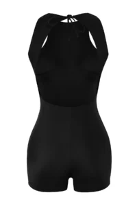 TRENDYOLMİLLA Black Surfer Covered Back Detailed Regular Shorts Swimsuit - Image 8
