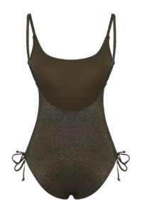 TRENDYOLMİLLA Khaki tunnelled U-Neck Covered Regular Swimsuit - Image 6