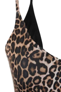TRENDYOLMİLLA Leopard Patterned Color Bloklu U-Neck Covered brazilian Swimsuit - Image 7