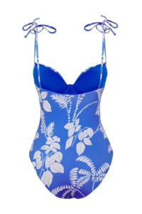 TRENDYOLMİLLA Floral Patterned Draped balconette Covered Regular Swimsuit - Image 6