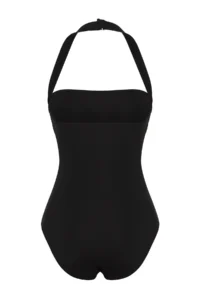 TRENDYOLMİLLA Black Shaping Square Neck Covered hipster Swimsuit - Image 7