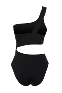 TRENDYOLMİLLA Black One Shoulder Sunglasses with accessories Premium Cut Out Detailed Regular Swimsuit - Image 7