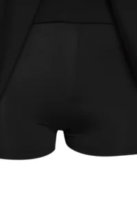 TRENDYOLMİLLA Black One Shoulder Covered Shorts Skirt Basic Swimsuit - Image 8