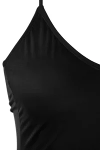 TRENDYOLMİLLA Black V-neck Covered Regular Basic Swimsuit - Image 8