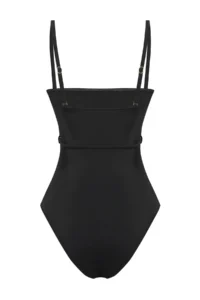 TRENDYOLMİLLA Black with accessories Strapless Covered Regular Swimsuit - Image 7