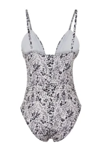 TRENDYOLMİLLA Abstract Patterned V Telli balconette Covered Regular Swimsuit - Image 6