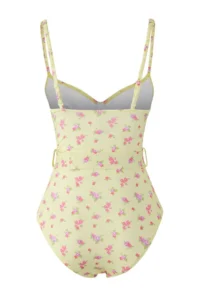 TRENDYOLMİLLA Floral Patterned Arched balconette Covered Regular Swimsuit - Image 6