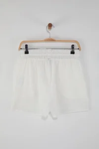 TRENDYOLMiLLA Ecru Weaving Beach Mini High Waist Shorts & Bermuda - Image 6