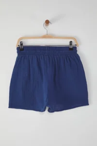 TRENDYOLMiLLA beachwear Navy Blue Weaving High Waist Mini Shorts & Bermuda - Image 6