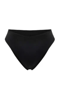 TRENDYOLMİLLA Black High Waist Regular High Leg Basic Bikini Bottom - Image 5