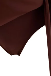 TRENDYOLMİLLA Brown Regular Waist Slit Detailed Skirt Bikini Bottom - Image 6