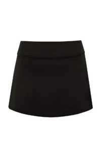 TRENDYOLMİLLA Black Regular Waist Skirt Bikini Bottom - Image 7