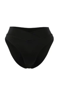 TRENDYOLMİLLA Black V Cut Regular Waist Regular Bikini Bottom - Image 5