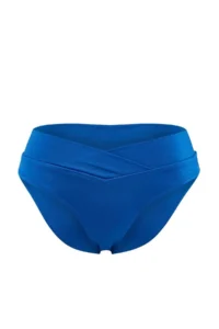 TRENDYOLMİLLA Saks Blue V Cut Regular Waist Regular Bikini Bottom