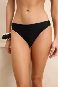 TRENDYOLMİLLA Black Regular Waist Regular Basic Bikini Bottom - Image 3