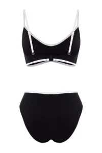 TRENDYOLMİLLA Black Color Bloklu bralette Covered High Waist Regular Bikini Set - Image 6