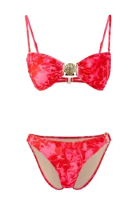 TRENDYOLMİLLA Abstract Patterned with accessories Strapless Covered Low Waist Regular Bikini Set - Image 4