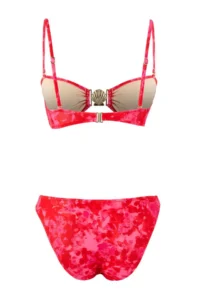 TRENDYOLMİLLA Abstract Patterned with accessories Strapless Covered Low Waist Regular Bikini Set - Image 6