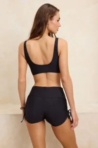 TRENDYOLMİLLA Black tunnelled bralette Covered Binding Detailed Shorts Bikini Set - Image 4