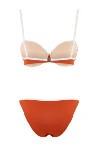 TRENDYOLMİLLA Brick Rejection Color Bloklu balconette Covered Regular Waist brazilian Bikini Set - Image 6