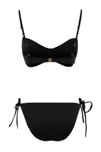 TRENDYOLMİLLA Black bralette Covered with accessories Regular Waist Regular Bikini Set - Image 6