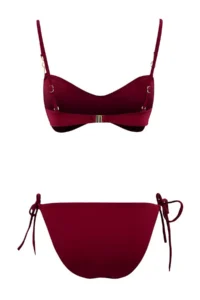 TRENDYOLMİLLA Koyu Cherry bralette Covered with accessories Regular LYCRA® XTRA LIFE Bikini Set - Image 7