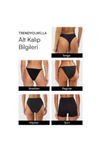 TRENDYOLMİLLA Pomegranate Triangle Covered with accessories High Waist Regular LYCRA® XTRA LIFE Bikini Set - Image 9