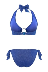 TRENDYOLMİLLA Mavi Simli with accessories Triangle Covered Regular Waist Regular Bikini Set - Image 7