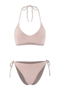 TRENDYOLMİLLA Pink Simli bralette Covered Regular Waist Regular Bikini Set - Image 6