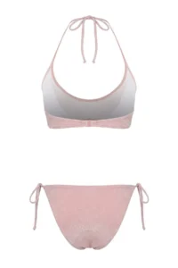 TRENDYOLMİLLA Pink Simli bralette Covered Regular Waist Regular Bikini Set - Image 8