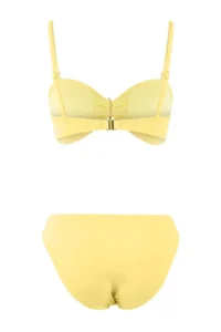 TRENDYOLMİLLA Yellow Premium with accessories Strapless Covered Regular Waist Regular Bikini Set - Image 6
