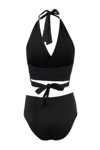 TRENDYOLMİLLA Black bralette Covered High Waist Regular Bikini Set - Image 2