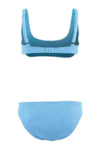 TRENDYOLMİLLA Turquoise bralette Covered textured Regular Waist Regular Bikini Set - Image 2