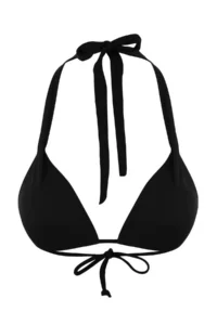 TRENDYOLMİLLA Black Triangle tunnelled Covered Bikini Top - Image 5