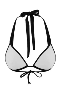 TRENDYOLMİLLA Black Triangle tunnelled Covered Bikini Top - Image 6