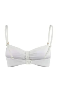 TRENDYOLMİLLA Ecru Strapless Accessory Detailed Covered Bikini Top - Image 2