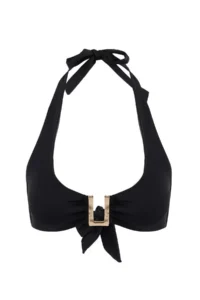TRENDYOLMİLLA Black bralette Covered with accessories Bikini Top
