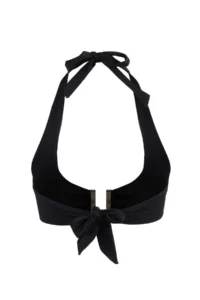 TRENDYOLMİLLA Black bralette Covered with accessories Bikini Top - Image 2