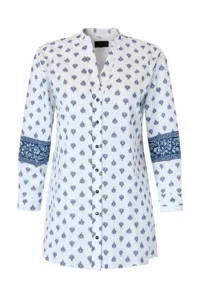 TRENDYOLMİLLA Ethnic Patterned Weaving Maxi Regular 100% Cotton Beach Shirt