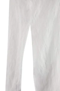 TRENDYOLMİLLA White Weaving Transparan Oversized Beach Shirt - Image 3
