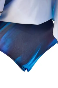TRENDYOLMİLLA Mavi Abstract Patterned One Shoulder Covered  with accessories Skirt Swimsuit - Image 7