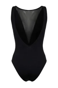 TRENDYOLMİLLA Black Mesh Detailed Barbell Collar Covered brazilian Swimsuit - Image 6
