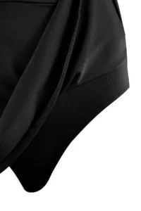 TRENDYOLMİLLA Black V-neck Covered Regular Skirt Swimsuit - Image 2