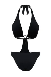 TRENDYOLMİLLA Black Triangle Covered with accessories brazilian Mayokini - Image 5