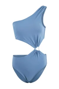 TRENDYOLMİLLA Mavi One Shoulder Covered with accessories Regular LYCRA® XTRA LIFE Mayokini