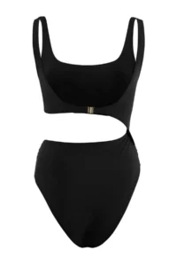 TRENDYOLMİLLA Black Square Neck Covered with accessories Regular Mayokini - Image 2