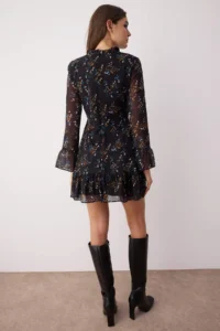 TRENDYOLMİLLA Black Dog collar Weaving Dress - Image 4
