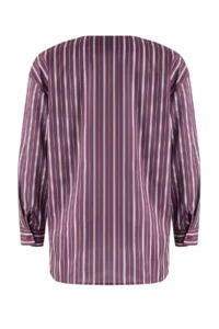 Trendyol Modest Multicolored Button Detailed Striped Weaving Shirt - Image 6