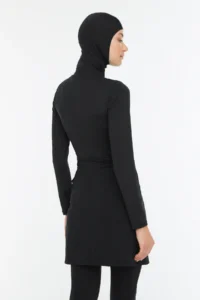 Trendyol Modest Black Stripe Detailed Surf 4 Sets Swimsuit Set - Image 5